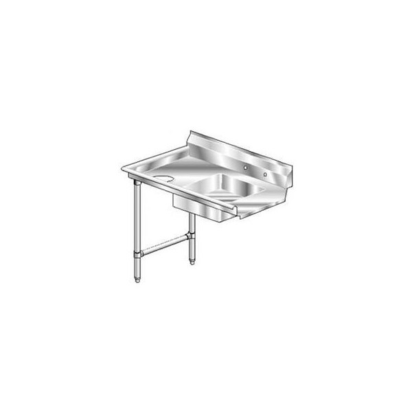 Aero Deluxe SS NSF Soiled Straight w/ Left Drainboard - 36 x 30 3SD-L-36 - main